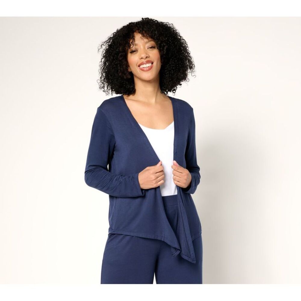 Gloria Vanderbilt Women's Top Sweater Sz XL Cuddl Duds Soft Everyday Blue